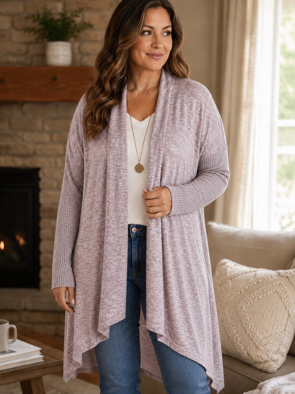 Westbound Open-Front Duster Cardigan XL